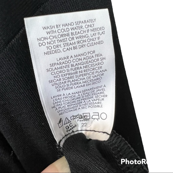 🎃SOLD🎃 CAbi Henley Long Sleeve Shirt Tunic Top 3624 Large Black - Picture 10 of 11